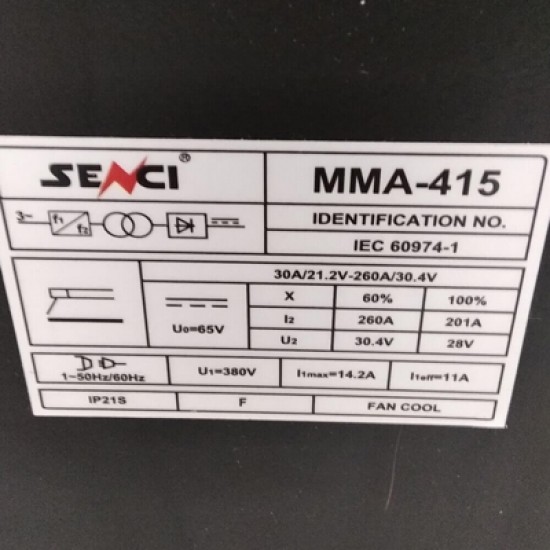 Сварочный аппарат SENCI IGBT MMA-415 инверторный 380v